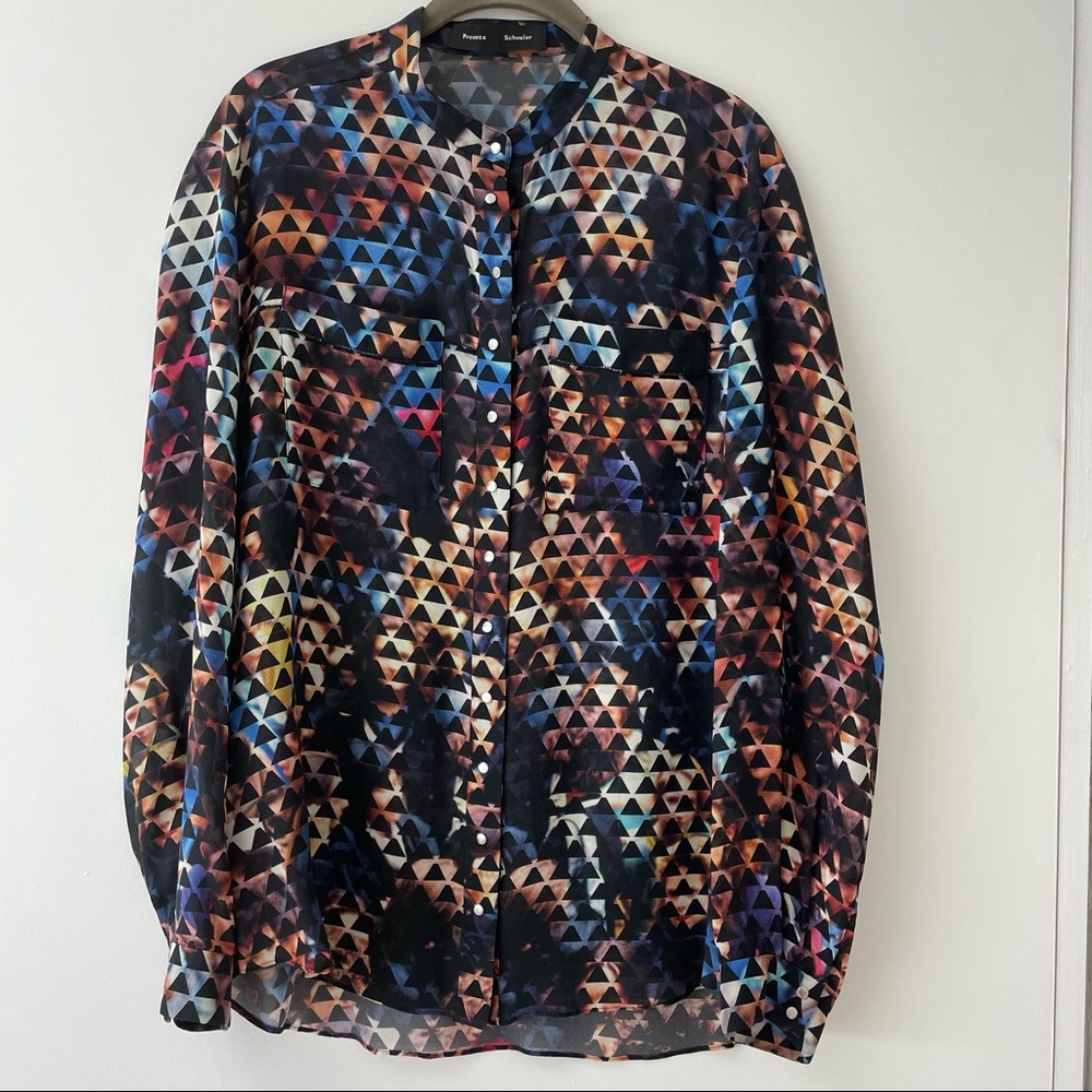 Proenza Schouler Abstract Blouse